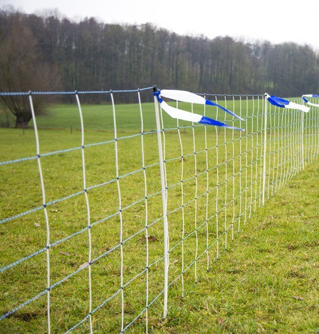 Afbeeldingen van AKO Losse paal wolf afweernet 108cm wit dubbele PEN