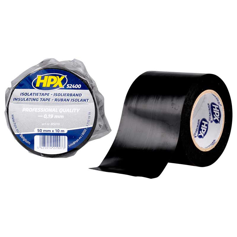 Afbeeldingen van Isolatietape 52400 ZWART 50mm x 10m
