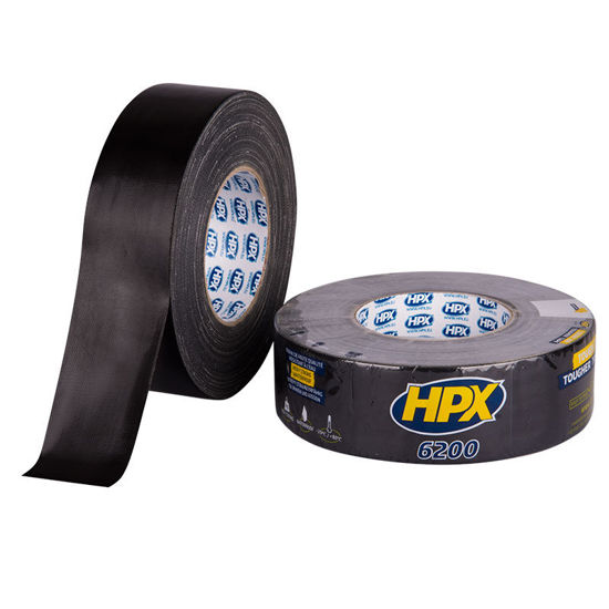 Afbeeldingen van DUCT tape / reparatietape ZWART 48mm x 50m