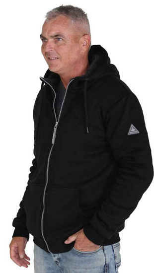 Afbeeldingen van Storvik Sweatvest, Kenny, teddy voering, Zwart