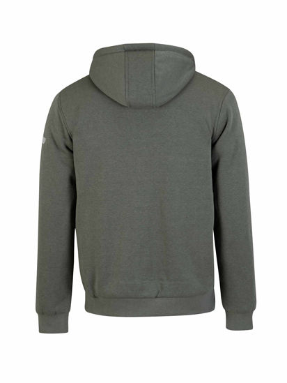 Afbeeldingen van Sweatvest Kenny, Teddy gevoerd, Hoody, Olijfgroen. mt L