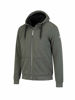 Afbeeldingen van Sweatvest Kenny, Teddy gevoerd, Hoody, Olijfgroen. mt 4XL