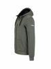 Afbeeldingen van Sweatvest Kenny, Teddy gevoerd, Hoody, Olijfgroen. mt 4XL