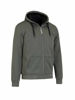Afbeeldingen van Sweatvest Kenny, Teddy gevoerd, Hoody, Olijfgroen. mt 4XL