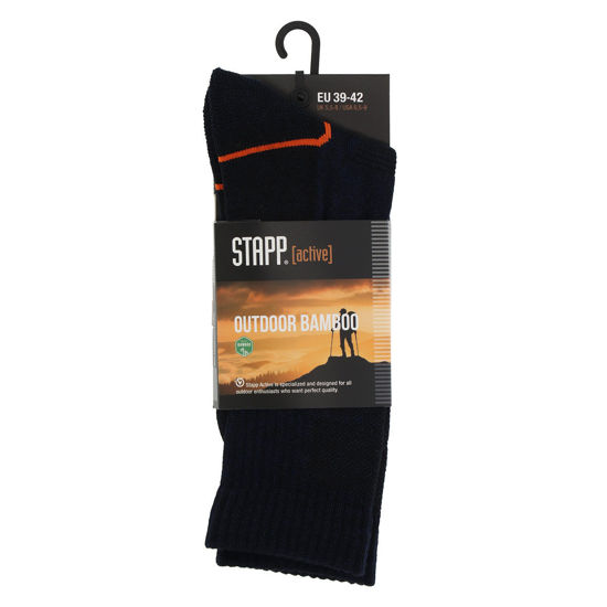 Afbeeldingen van Sok Stapp Active Outdoor Bamboo, marine 39-42