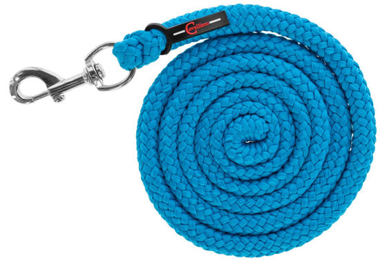Afbeeldingen van Voorbrenglijn met musketon HIPPO - PE blauw