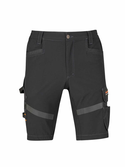 Afbeeldingen van Storvik Stijn 4-way korte broek stretch, Zwart.