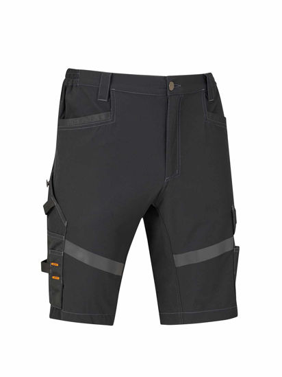 Afbeeldingen van Storvik Stijn 4-way korte broek stretch, Zwart.