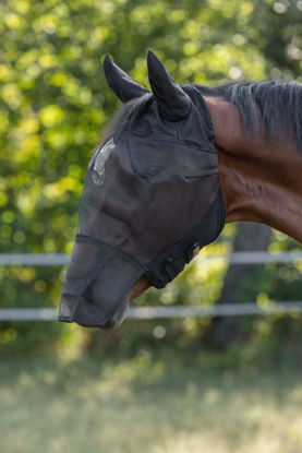 Afbeeldingen van Vliegenmasker met oor- en neus bescherming Pony