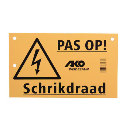 Picture of AKO Bordje "pas op schrikdraad"