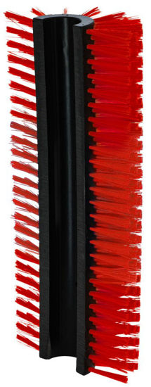 Afbeeldingen van Halfronde koeborstel / veeborstel, rood