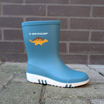 Afbeeldingen van Dunlop mini laars blauw/wit