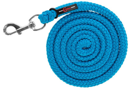 Afbeeldingen van Voorbrenglijn met musketon HIPPO - PE blauw