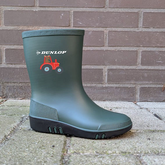 Afbeeldingen van Dunlop mini laars Heritage groen/zwart