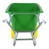 Afbeeldingen van Kruiwagen Fort F&S 165L Groen HDPE bak,  2 wiel-NooitMeerLek