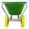 Afbeeldingen van Kruiwagen Fort F&S 165L Groen HDPE bak,  2 wiel-NooitMeerLek