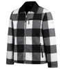 Afbeeldingen van Houthakkers Fleecevest London Zwart/wit blok, teddygevoerd