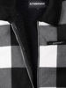 Afbeeldingen van Houthakkers Fleecevest London Zwart/wit blok, teddygevoerd
