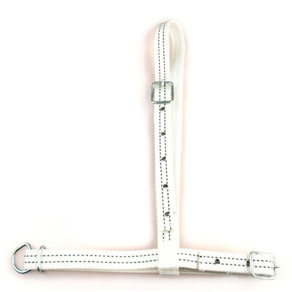 Afbeeldingen van Weidehalster zonder ketting, nylon, wit