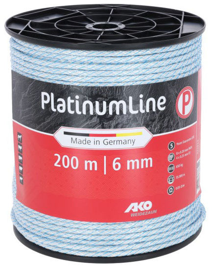 Afbeeldingen van AKO PlatinumLine Afrasteringskoord 6mm - 200m wit/blauw