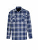 Afbeeldingen van Blouse flanel Storvik Dawson dessin blauw (ruit)