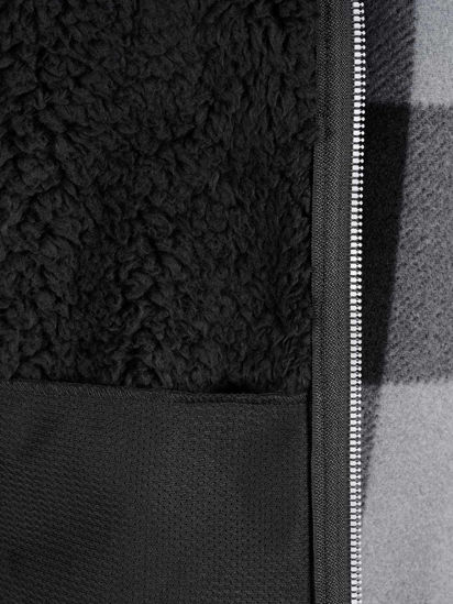 Afbeeldingen van Houthakkers Fleecevest London Grijs blok, teddygev. -XXXL