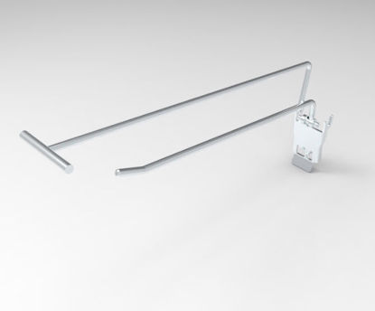 Afbeeldingen van Haak enkel 20 cm RL 4,8mm +T-bar, klap