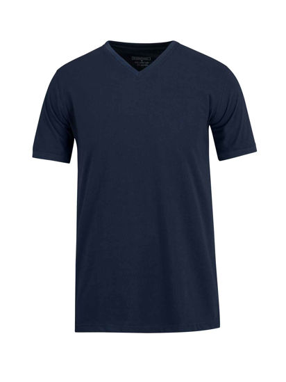 Afbeeldingen van T-shirt marine V-hals 2-pack