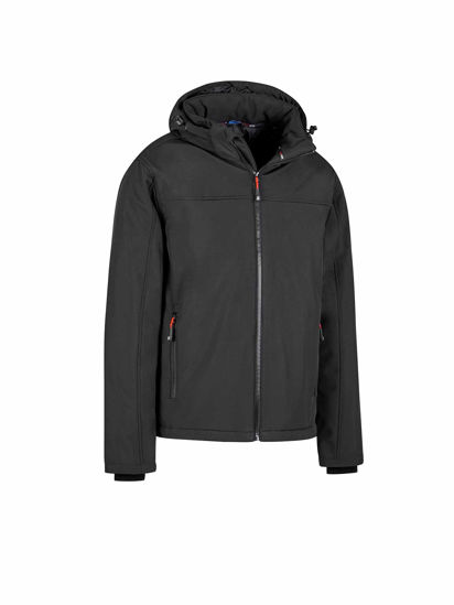 Afbeeldingen van Softshell werkjas Winter Bengt, zwart -XL