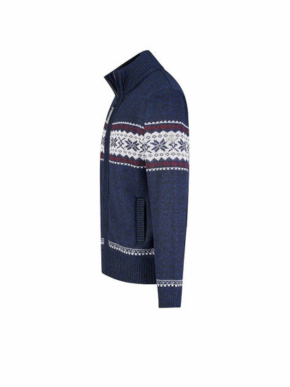 Afbeeldingen van Wintervest, Hoyt, Scandinavian gebreid, gev., Marine, XXXL