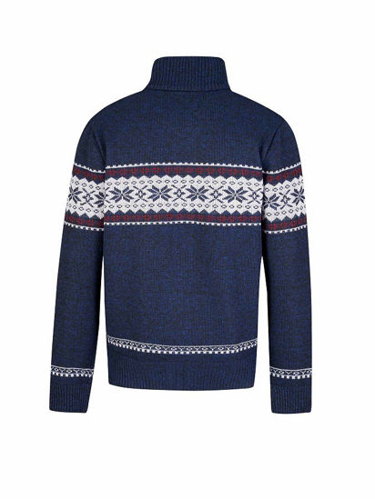 Afbeeldingen van Wintervest, Hoyt, Scandinavian gebreid, gev., Marine, XXXL