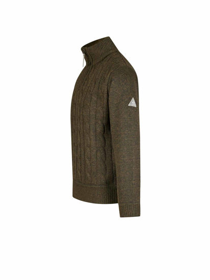 Afbeeldingen van Storvik Lunt Gebreide Pullover - Gevoerd - olijfgroen