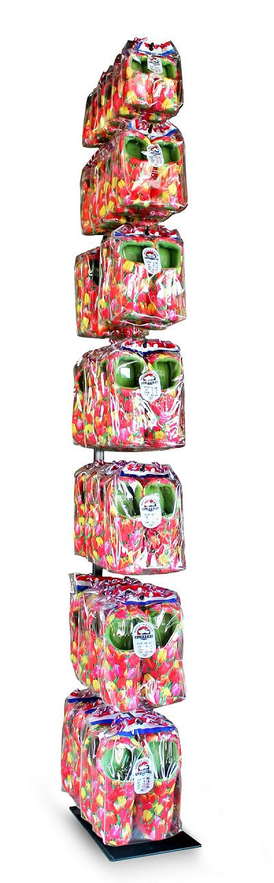 Afbeeldingen van Display voor Klomppantoffel, enkele rij.