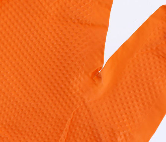 Afbeeldingen van Nitril handschoenen X-Grip oranje 50 st. mt. XXL