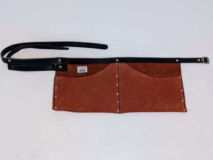 Afbeeldingen van Spijkerschort leer, hamerophang rechts