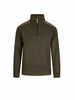 Afbeeldingen van Pullover, Liam, gebreid, winter gevoerd, olijfgroen. mt L
