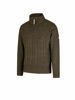 Afbeeldingen van Pullover, Lunt, gebreid, winter gevoerd, olijfgroen mt L