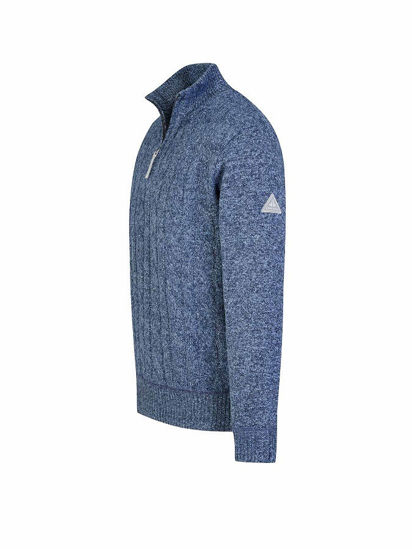 Afbeeldingen van Storvik Lunt Gebreide kabel Pullover - Gevoerd - marine