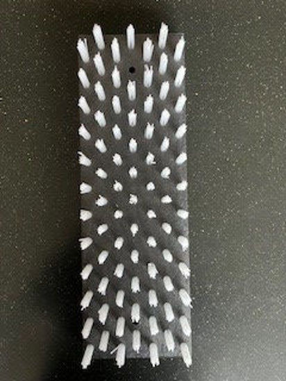 Afbeeldingen van Kalverborstel nylon WIT 4cm (45x15cm)