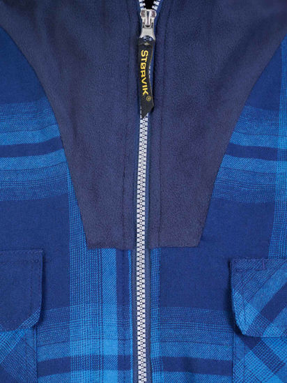 Afbeeldingen van Thermohemd COL Vancouver des.43-Blauw geblokt- XL