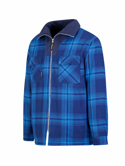 Afbeeldingen van Thermohemd COL Vancouver des.43-Blauw geblokt- L