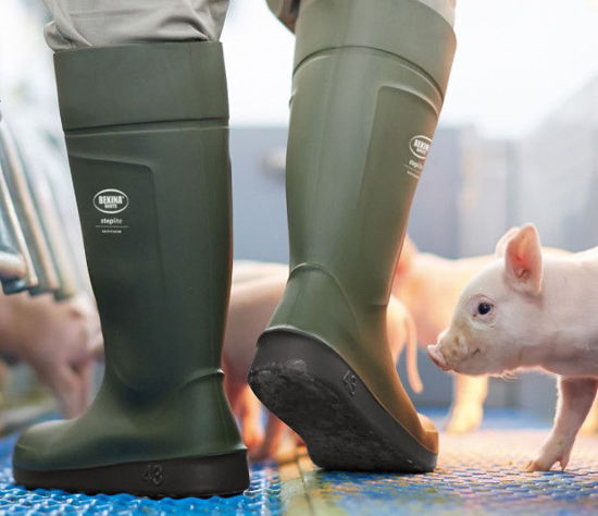 Afbeeldingen van Bekina Steplite EasyClean S4 groen/zwart, gladde zool.