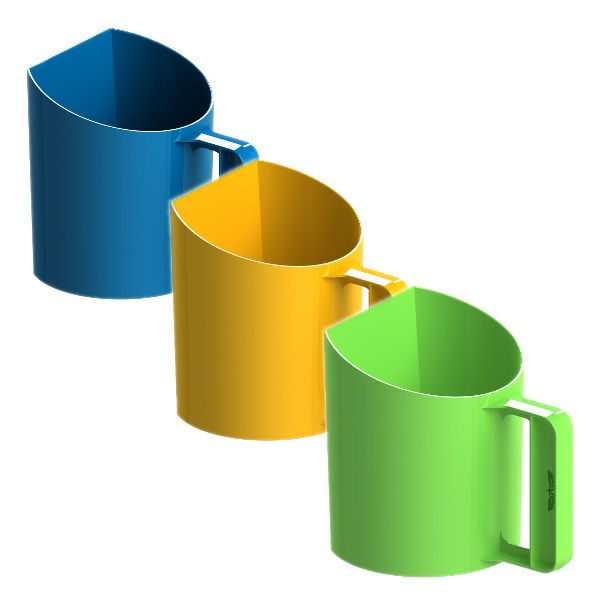 Afbeeldingen van Meelschep-/ voerschep 1kg (bekermodel)