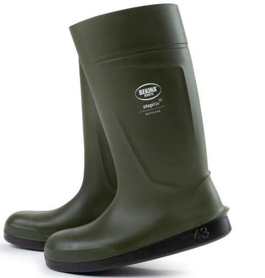 Afbeeldingen van Bekina Steplite EasyClean S4 groen/zwart, gladde zool.