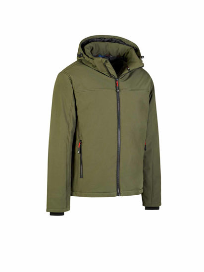 Afbeeldingen van Storvik Bengt Softshell werkjas gevoerd, Olijfgroen