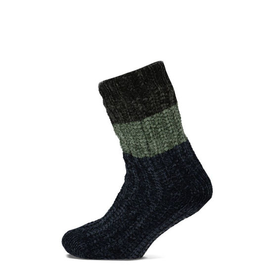 Afbeeldingen van Homesocks Basset Chenille, Colourblock assortiment 30 paar
