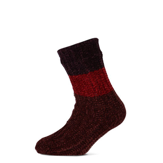Afbeeldingen van Homesocks Basset Chenille, Colourblock assortiment 30 paar