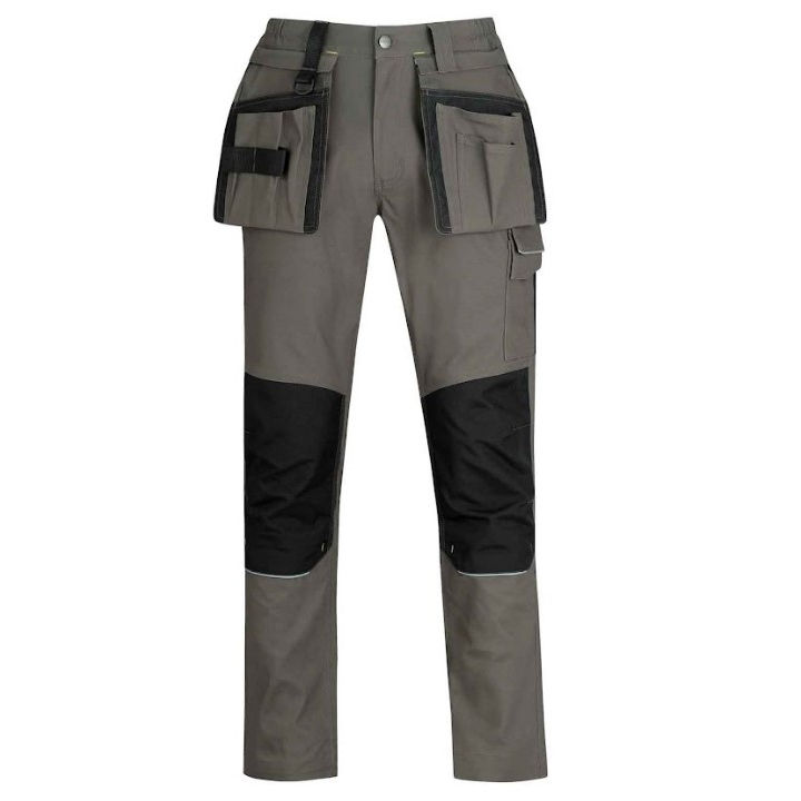 Afbeeldingen van Storvik TIM Stretch-werkbroek +kniezakken,Olive, XXL