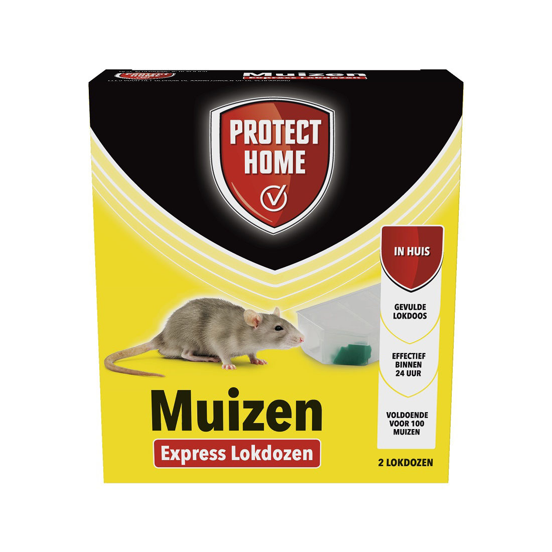 Afbeeldingen van Express muizenmiddel, 2st lokdoos -Protect Home-