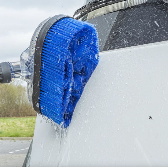 Afbeeldingen van Telescopische Wasborstelset met roterende borstelkop